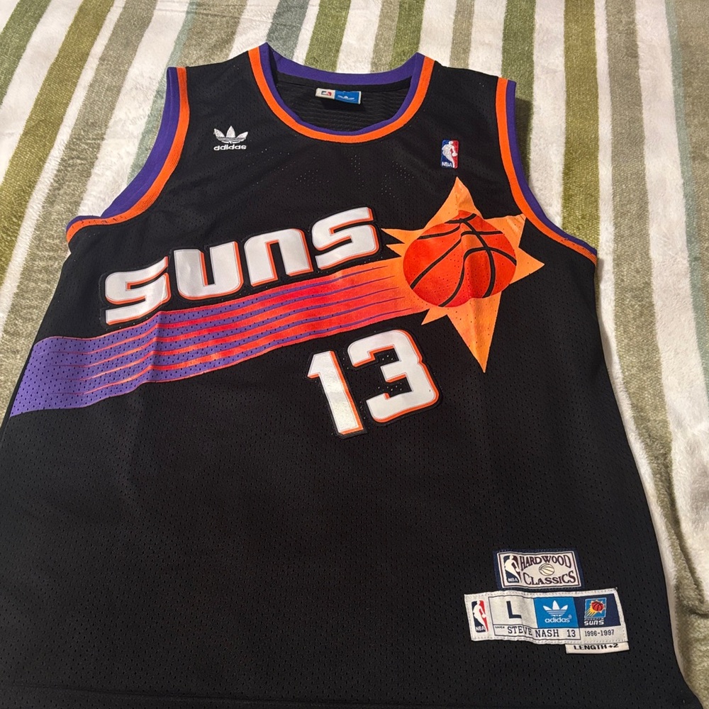 Adidas Steve Nash Suns Black Basketball Jersey